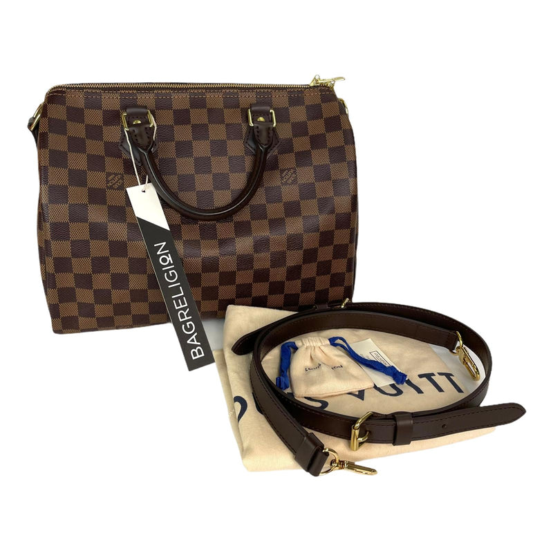 LOUIS VUITTON SPEEDY 30 DAMIER EBENE REVIEW + WHAT'S IN MY BAG?