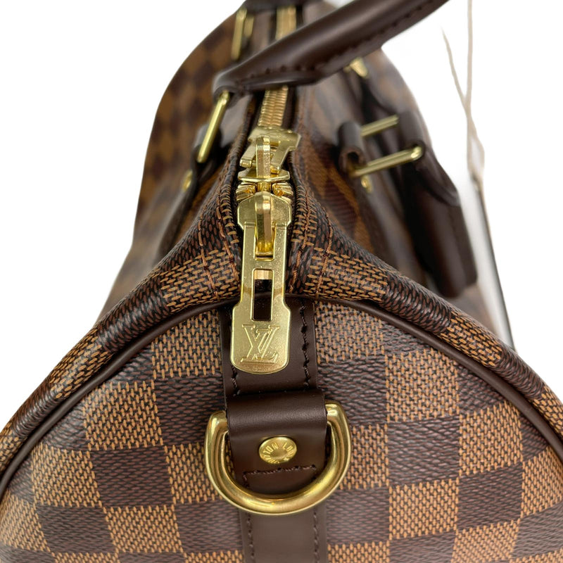 Louis Vuitton - Authenticated Speedy Bandoulière Handbag - Cloth Camel Abstract For Woman, Very Good condition