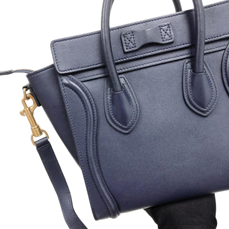 SmoothLeather Nano Luggage Tote Blue