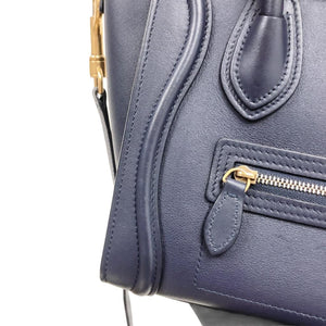 SmoothLeather Nano Luggage Tote Blue