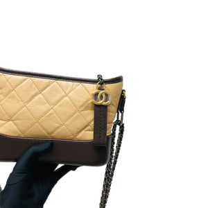 Gabrielle Small Hobo Bag Beige