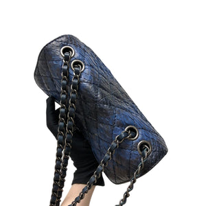 Medium Bag Python Leather Blue