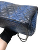 Medium Bag Python Leather Blue