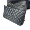 Classic Jumbo Single Flap Black 24K Coated GHW