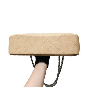 Classic single Flap Beige SHW