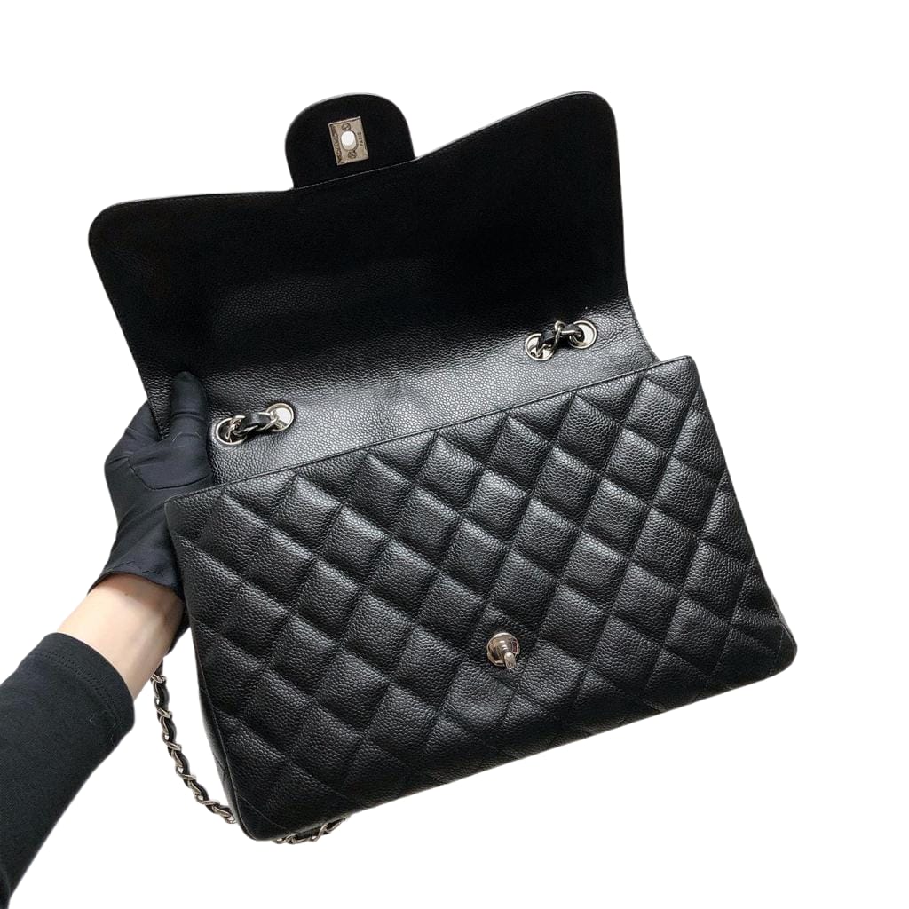 Chanel Classic Jumbo Single Flap Black SHW – Bag Religion Chanel Classic Jumbo Single Flap Black SHW – Bag Religion