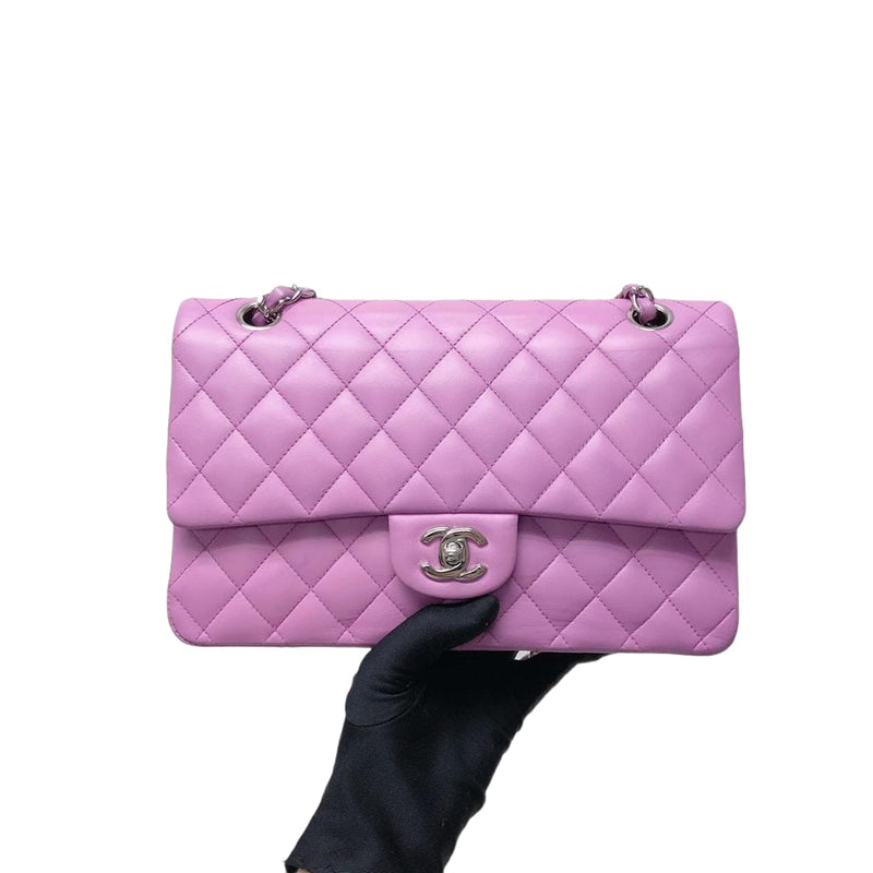 Classic Double Flap Medium Bag Pink SHW