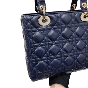 Lady Dior Medium in Blue with LGHW