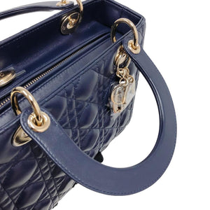 Lady Dior Medium in Blue with LGHW
