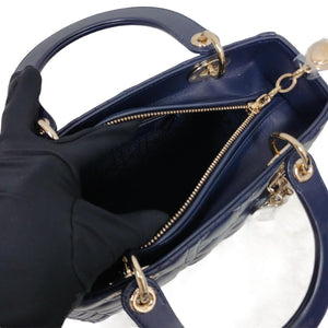 Lady Dior Medium in Blue with LGHW