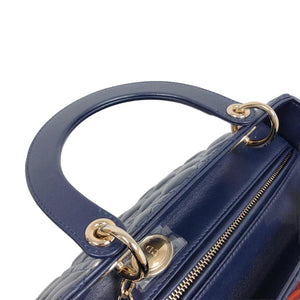 Lady Dior Medium in Blue with LGHW