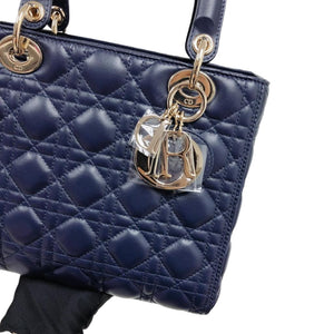 Lady Dior Medium in Blue with LGHW