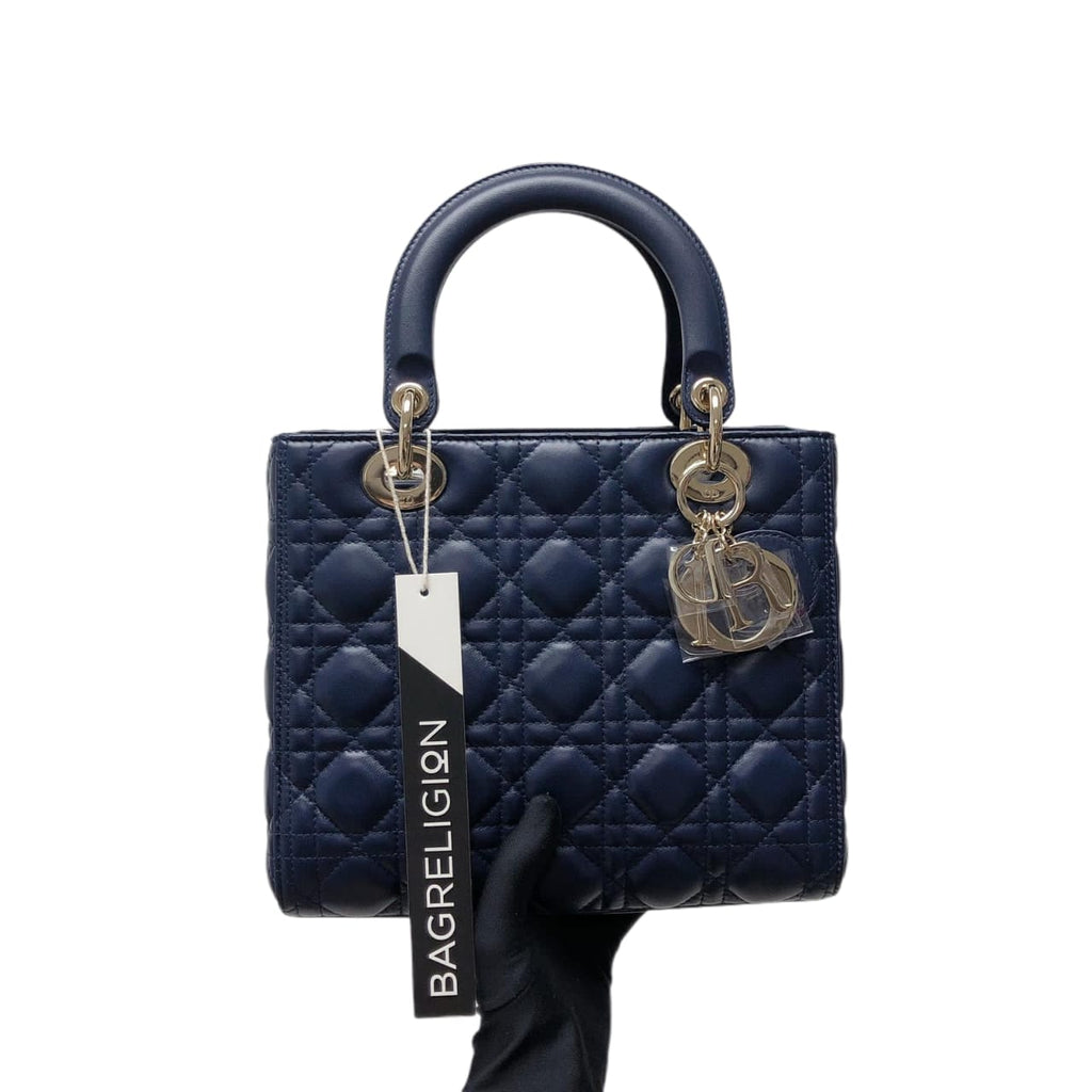 Lady Dior Medium in Blue with LGHW