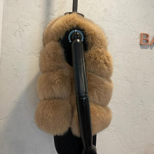 Fox Fur Vest Caramel