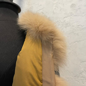 Fox Fur Vest Caramel