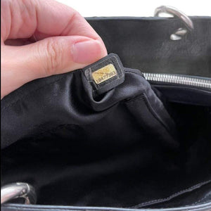 GST Caviar Tote Bag Black SHW