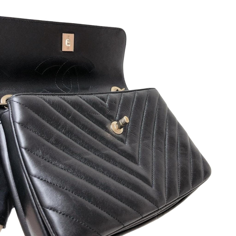 Small Trendy CC Lambskin Black