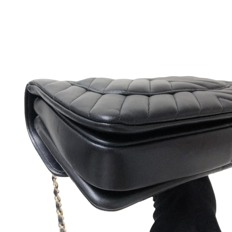 Small Trendy CC Lambskin Black