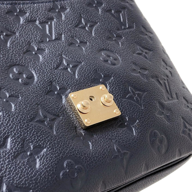 Louis Vuitton Pochette Metis Leather Monogram Marine Blue