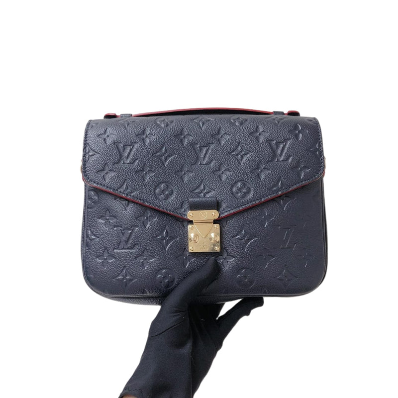 Louis Vuitton Pochette Metis Leather Monogram Marine Blue