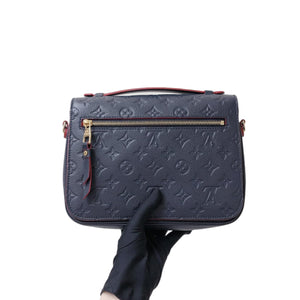 Louis Vuitton Pochette Metis Leather Monogram Marine Blue