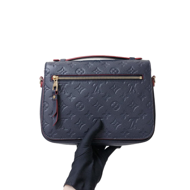 Louis Vuitton Pochette Metis Leather Monogram Marine Blue