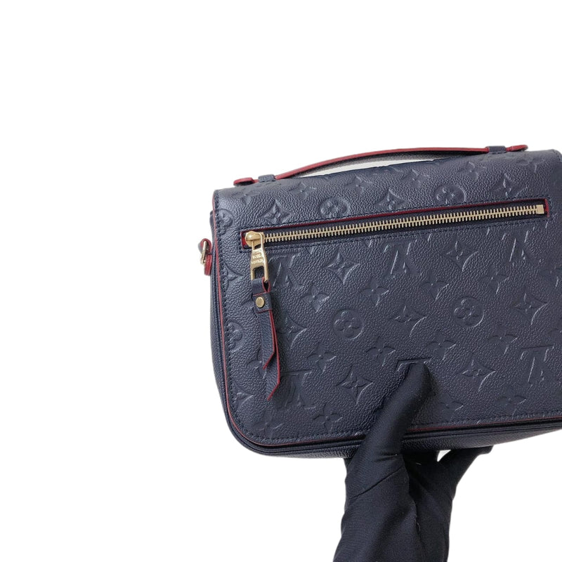 Louis Vuitton Pochette Metis Leather Monogram Marine Blue