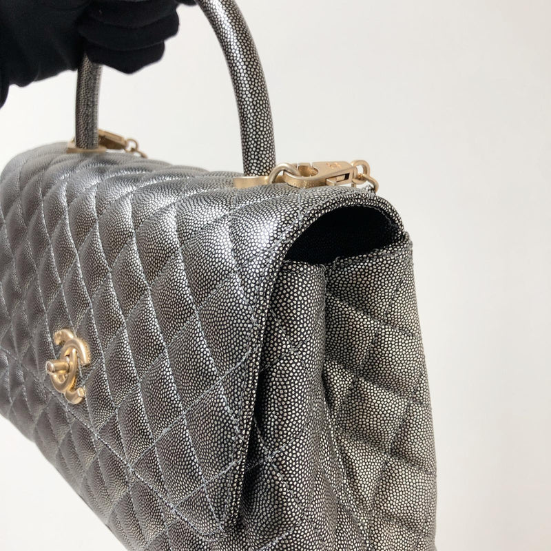 Chanel Coco Handle Medium Caviar GHW Series 24, Luxury, Bags
