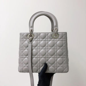 Lady Dior Medium in Grey with SHW