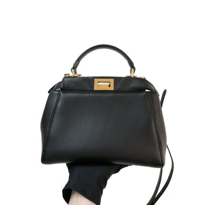 Peekaboo Mini in Black with GHW