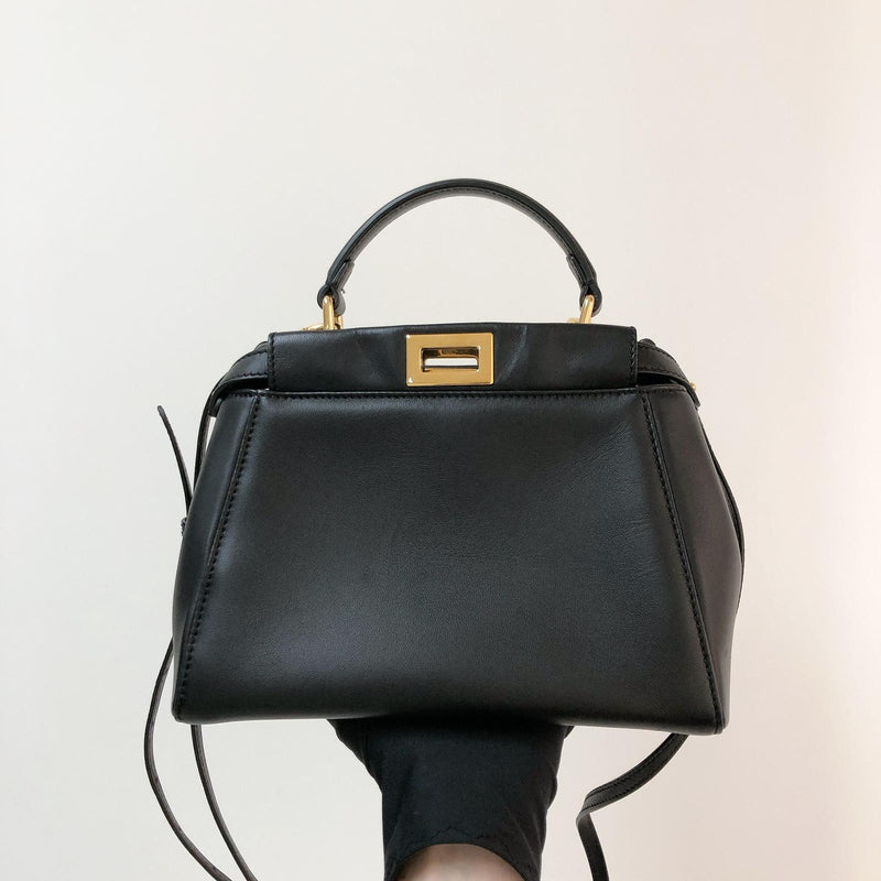 Peekaboo Mini in Black with GHW