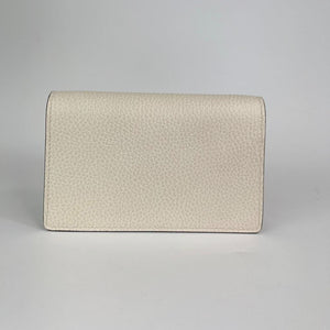 Super Mini Dionysus Leather Crossbody Bag in White with RHW