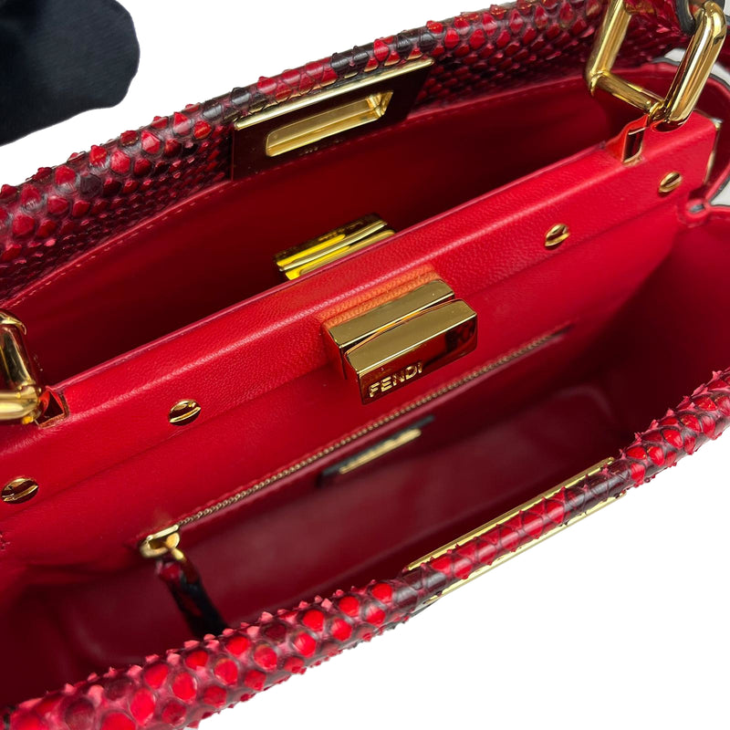 Peekaboo Mini Python-Skin in Red with GHW