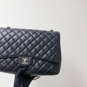Single Flap Maxi in Black with SHW