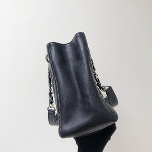 Grand Shopping Tote GST in Black with SHW