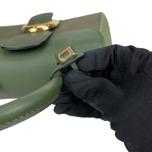 Brillant Mini Tri-colour Sellier Bag in Green with GHW