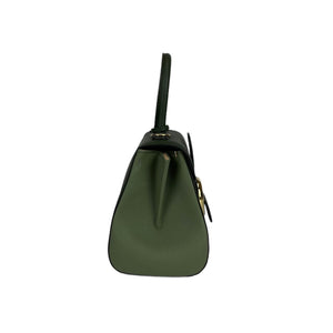 Brillant Mini Tri-colour Sellier Bag in Green with GHW
