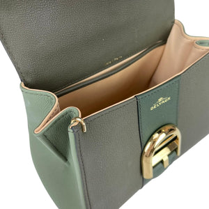 Brillant Mini Tri-colour Sellier Bag in Green with GHW