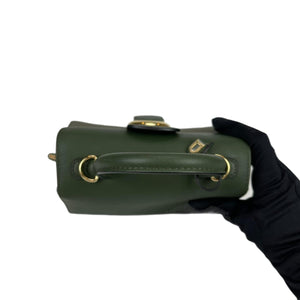 Brillant Mini Tri-colour Sellier Bag in Green with GHW