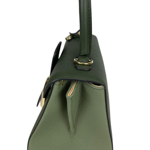 Brillant Mini Tri-colour Sellier Bag in Green with GHW