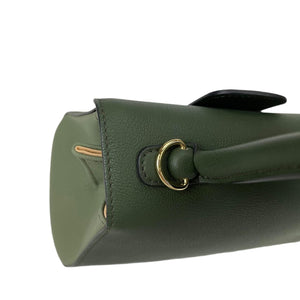 Brillant Mini Tri-colour Sellier Bag in Green with GHW