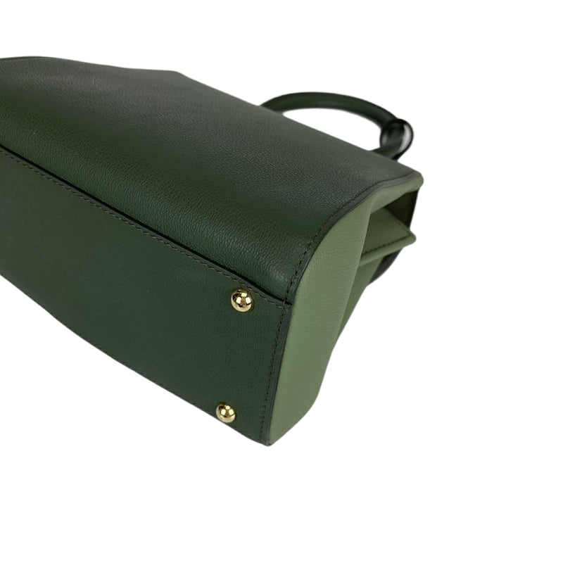 Brillant Mini Tri-colour Sellier Bag in Green with GHW
