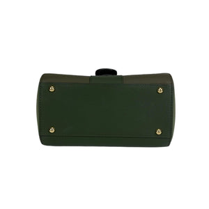 Brillant Mini Tri-colour Sellier Bag in Green with GHW