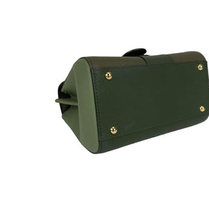 Brillant Mini Tri-colour Sellier Bag in Green with GHW
