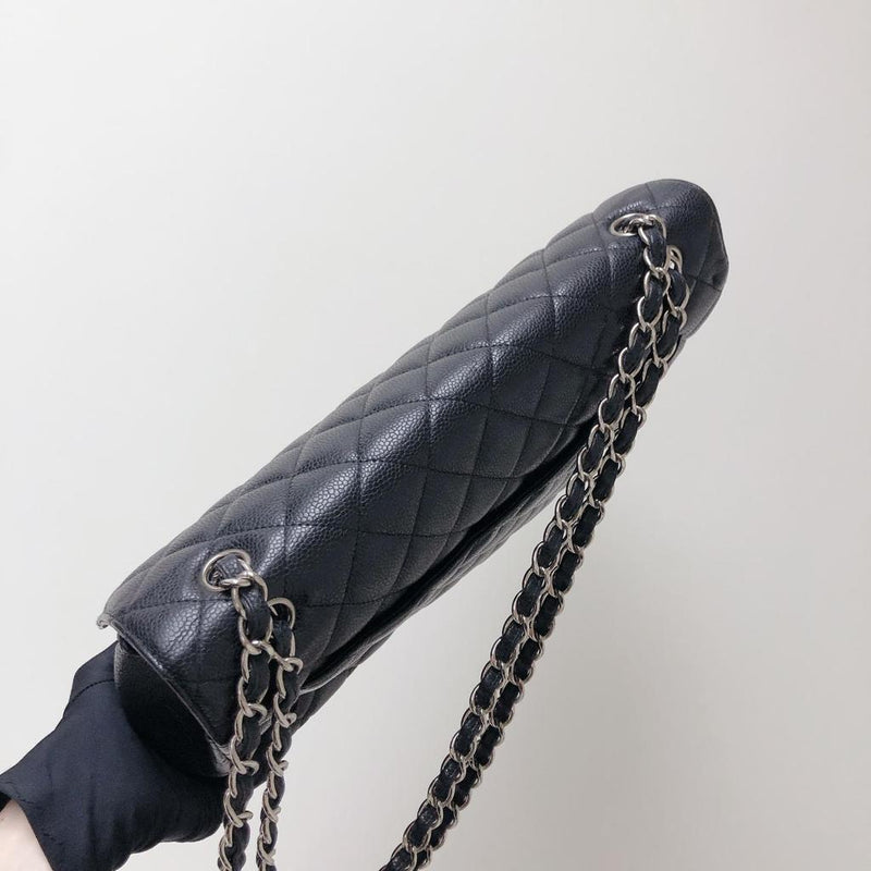 Single Flap Maxi in Black with SHW