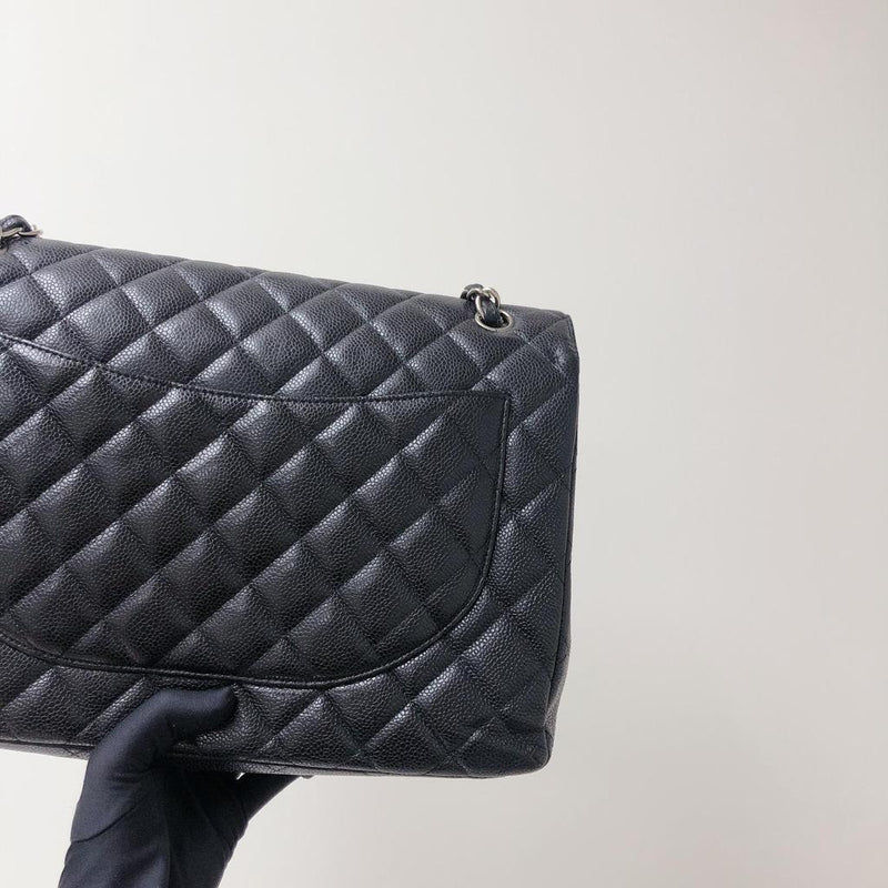 Single Flap Maxi in Black with SHW