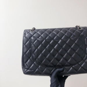 Single Flap Maxi in Black with SHW