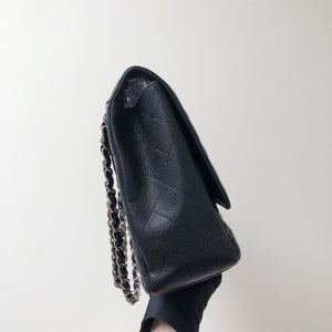 Single Flap Maxi in Black with SHW