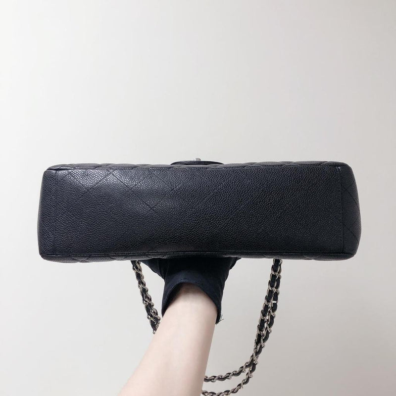 Single Flap Maxi in Black with SHW