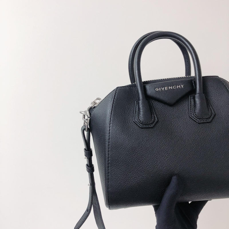 Mini Antigona Bag in Black in SHW | Bag Religion